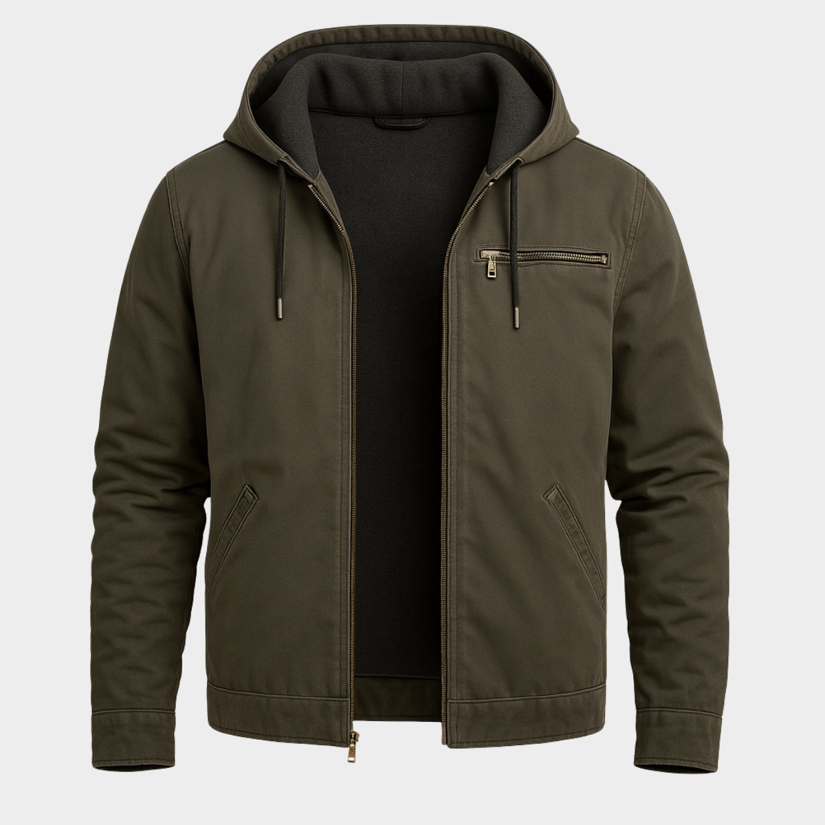 Chaqueta San Cristobal – Chaqueta con Capucha de Lona Forrada