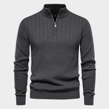 Suéter Coyoacán – Suéter de punto con cierre medio