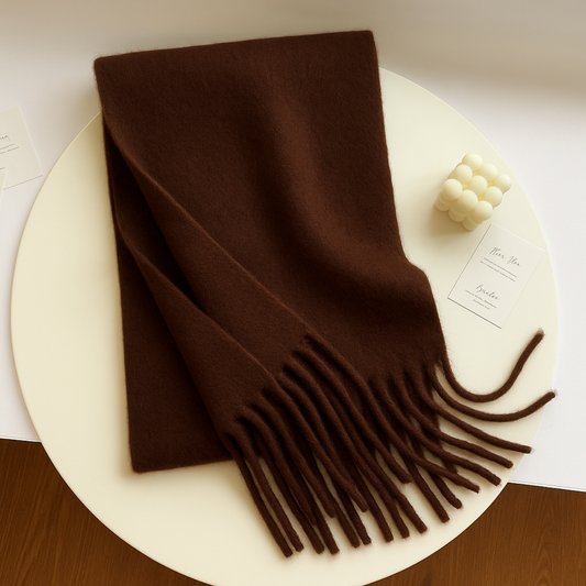 York Scarf – Wool Fringe Scarf
