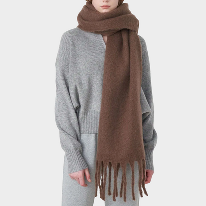 York Scarf – Wool Fringe Scarf