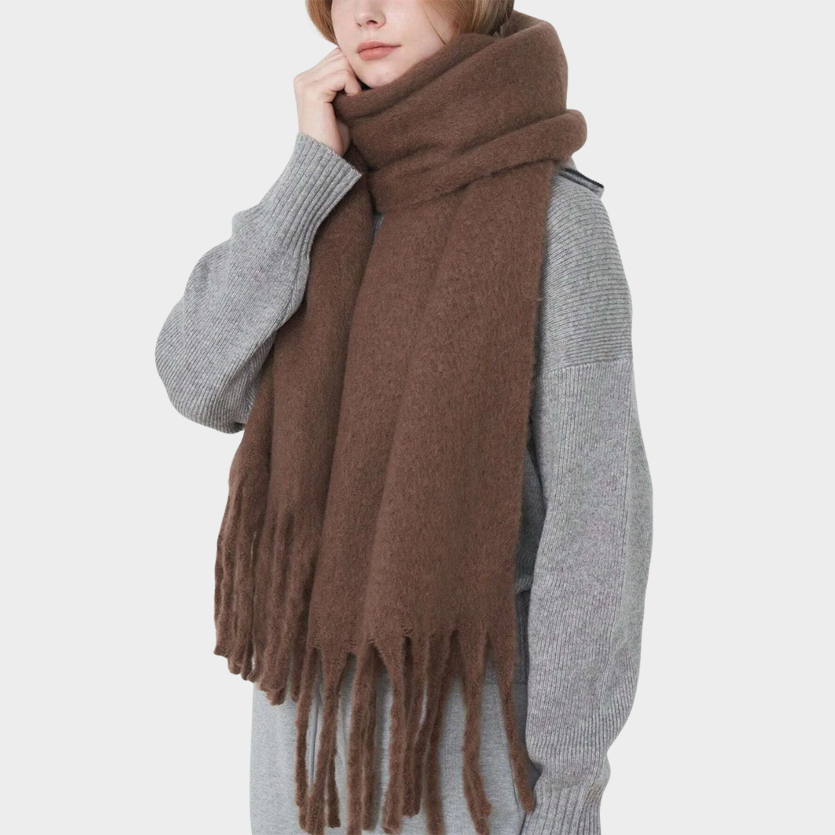 York Scarf – Wool Fringe Scarf