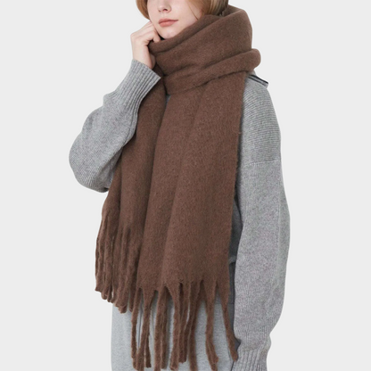 York Scarf – Wool Fringe Scarf