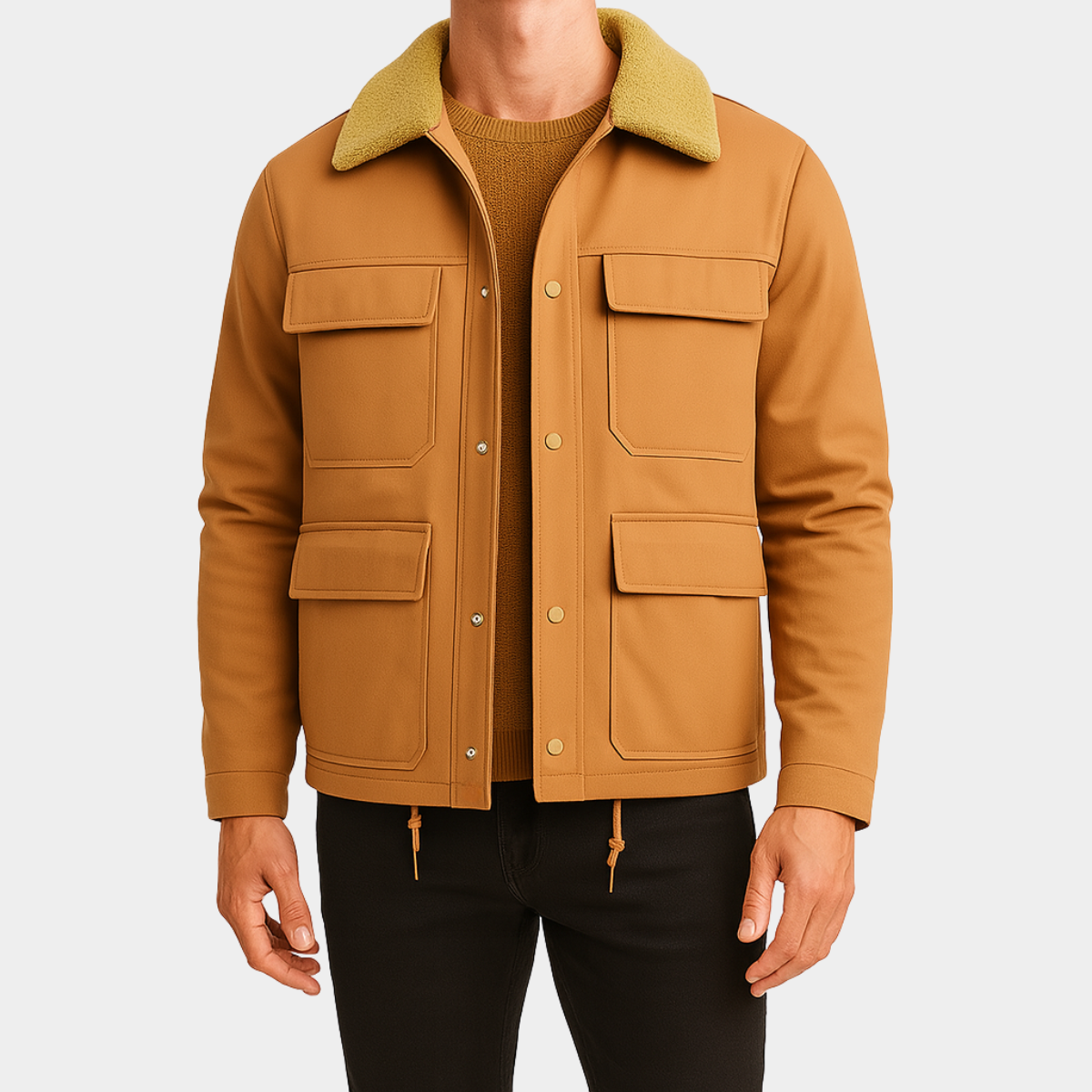 Chaqueta Chapultepec – Chaqueta utilitaria con cuello de borrego