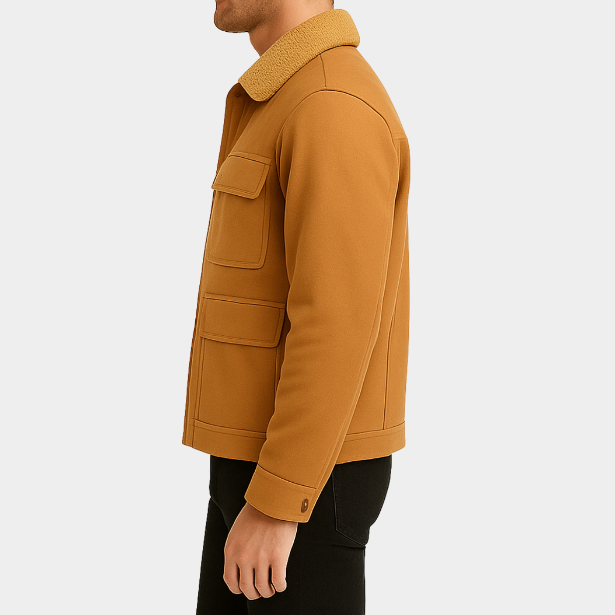 Chaqueta Chapultepec – Chaqueta utilitaria con cuello de borrego