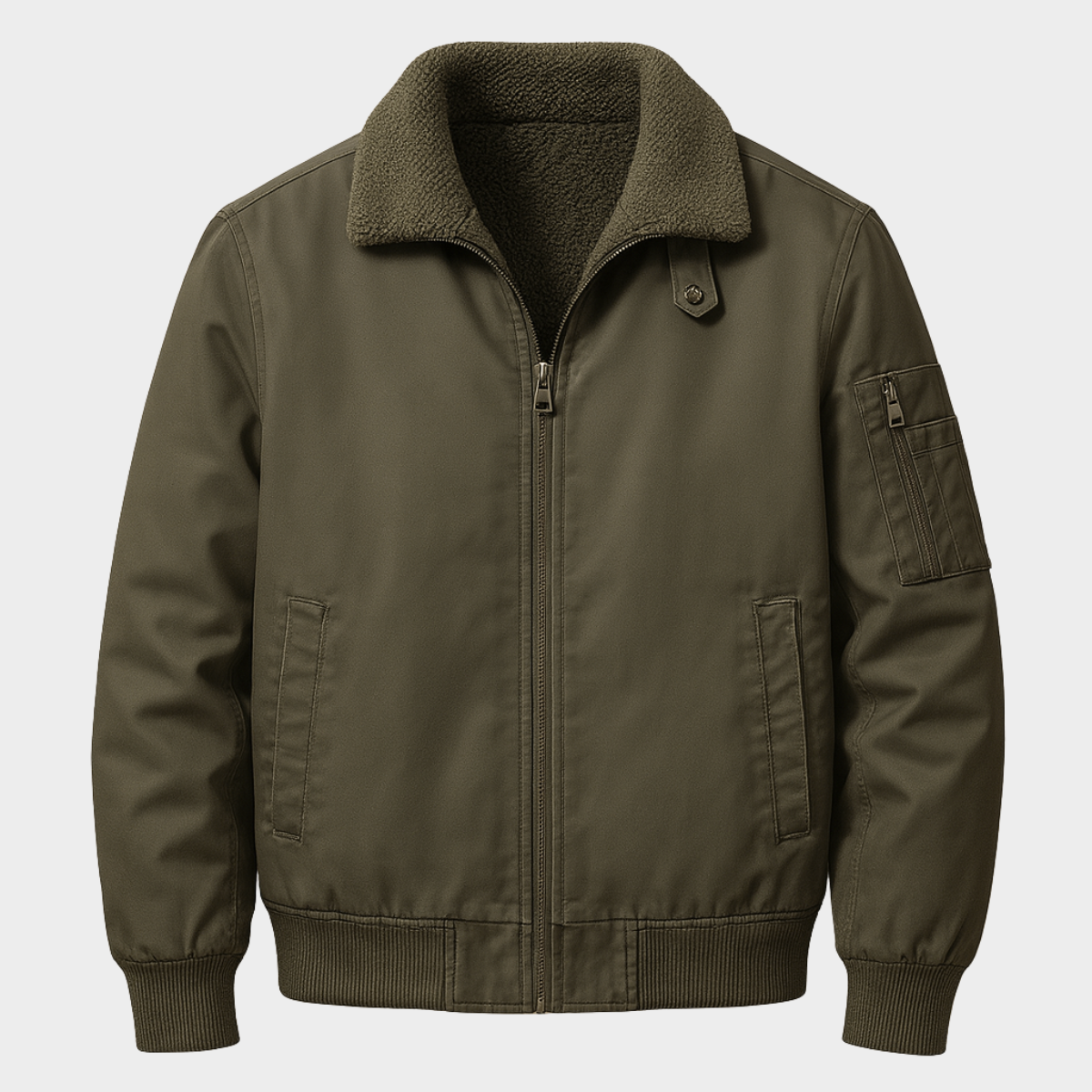 Chaqueta Mérida – Chaqueta de Algodón con Cuello de Borrego