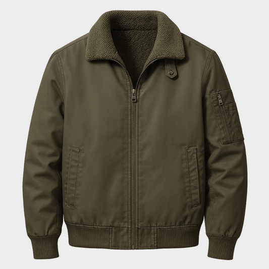 Chaqueta Mérida – Chaqueta de Algodón con Cuello de Borrego