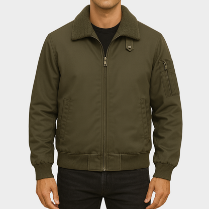 Chaqueta Mérida – Chaqueta de Algodón con Cuello de Borrego