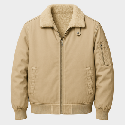 Chaqueta Mérida – Chaqueta de Algodón con Cuello de Borrego