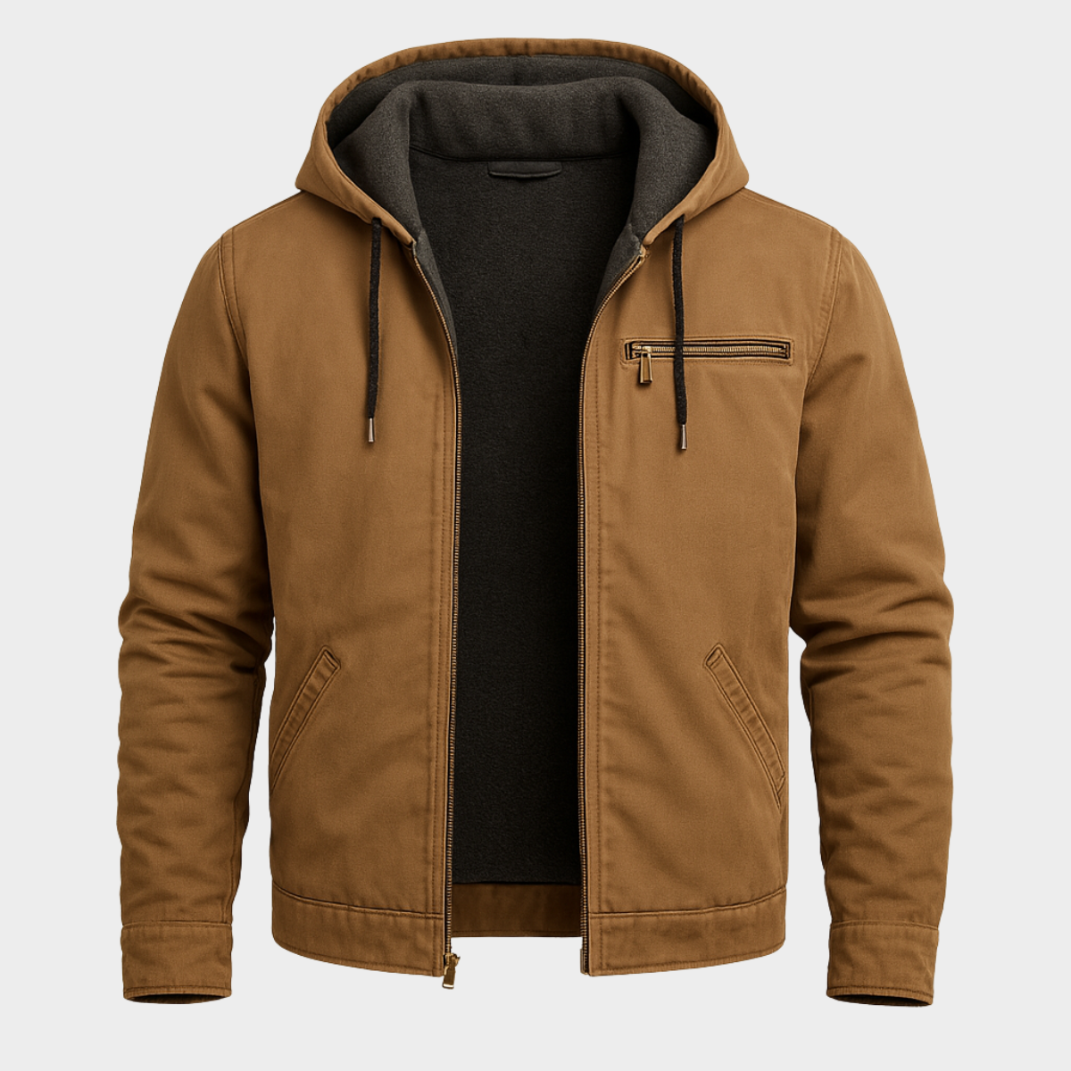 Chaqueta San Cristobal – Chaqueta con Capucha de Lona Forrada