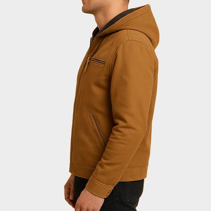 Chaqueta San Cristobal – Chaqueta con Capucha de Lona Forrada
